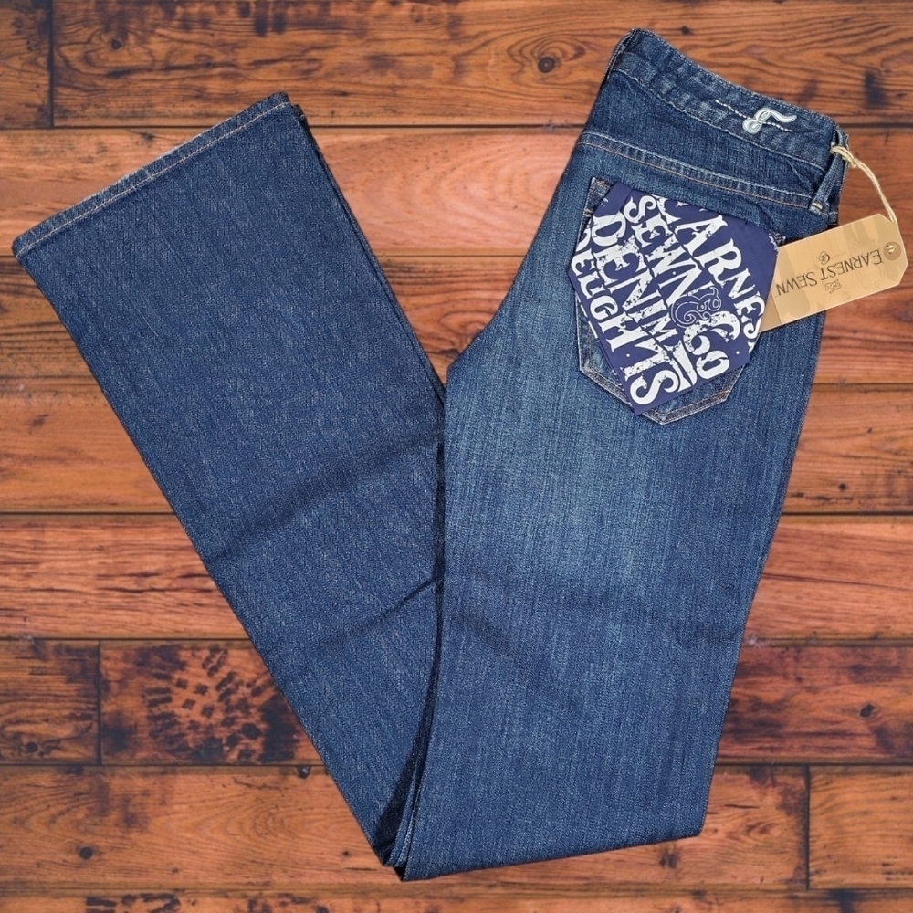 Earnest Sewn Women's Jeans Size 24, 28, 29 Ali Medium Wash Low-Rise Bootcut